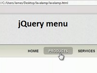 jQuery меню горизонтальное